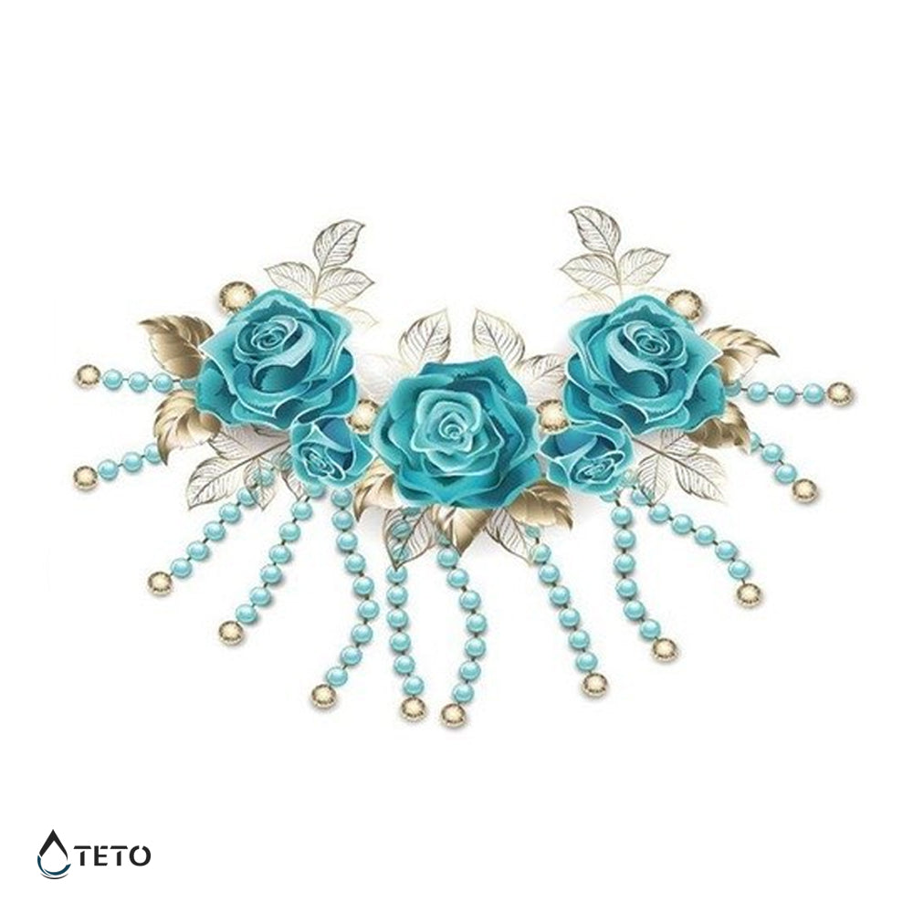 Rosas con perlas