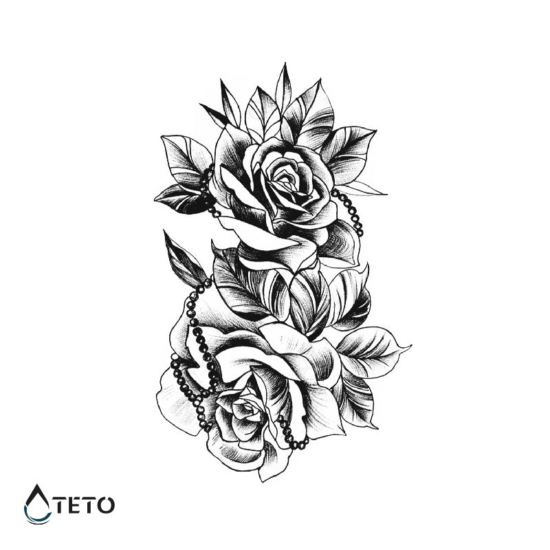 Rosa con cuentas – Semipermanente